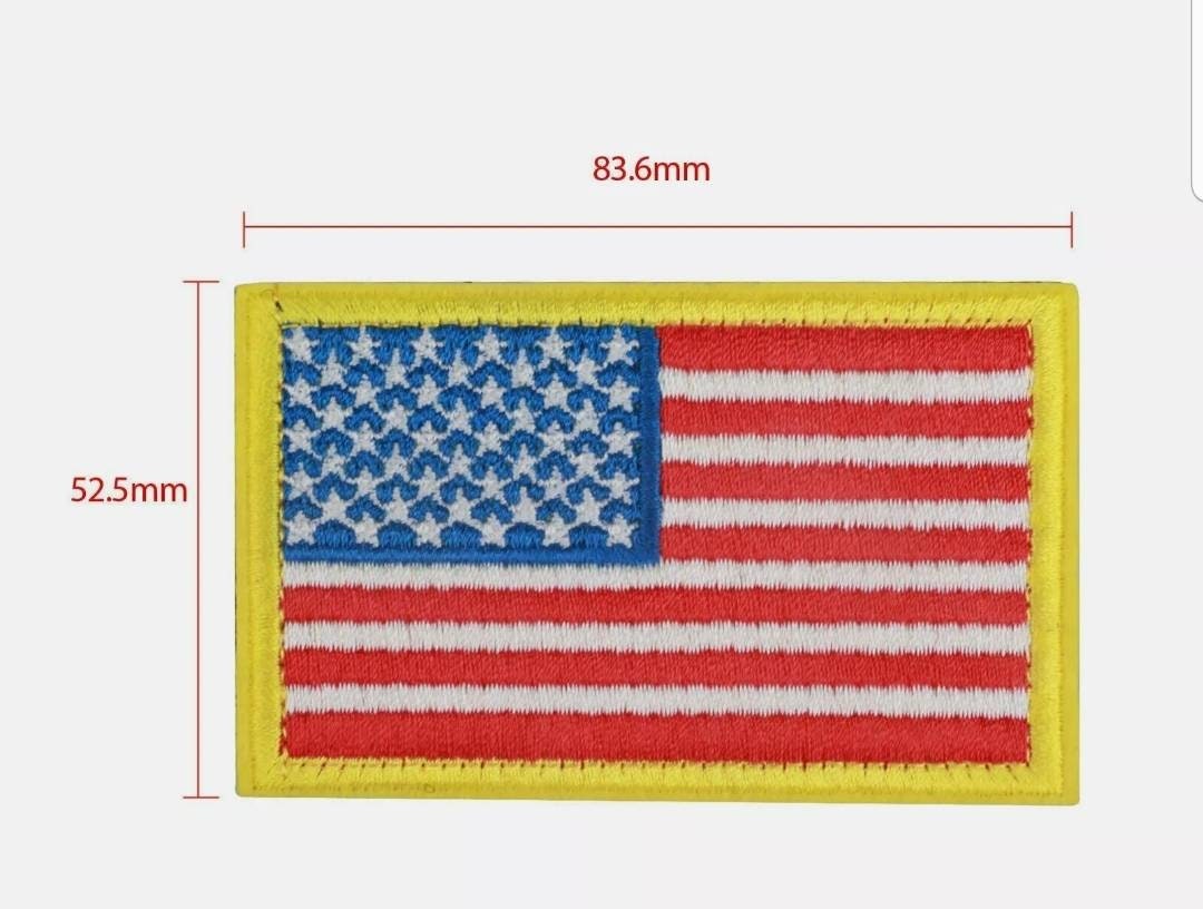 Pack of 12 US Flag Tactical Patch American USA Hook & Loop Army Military Uniform Patches