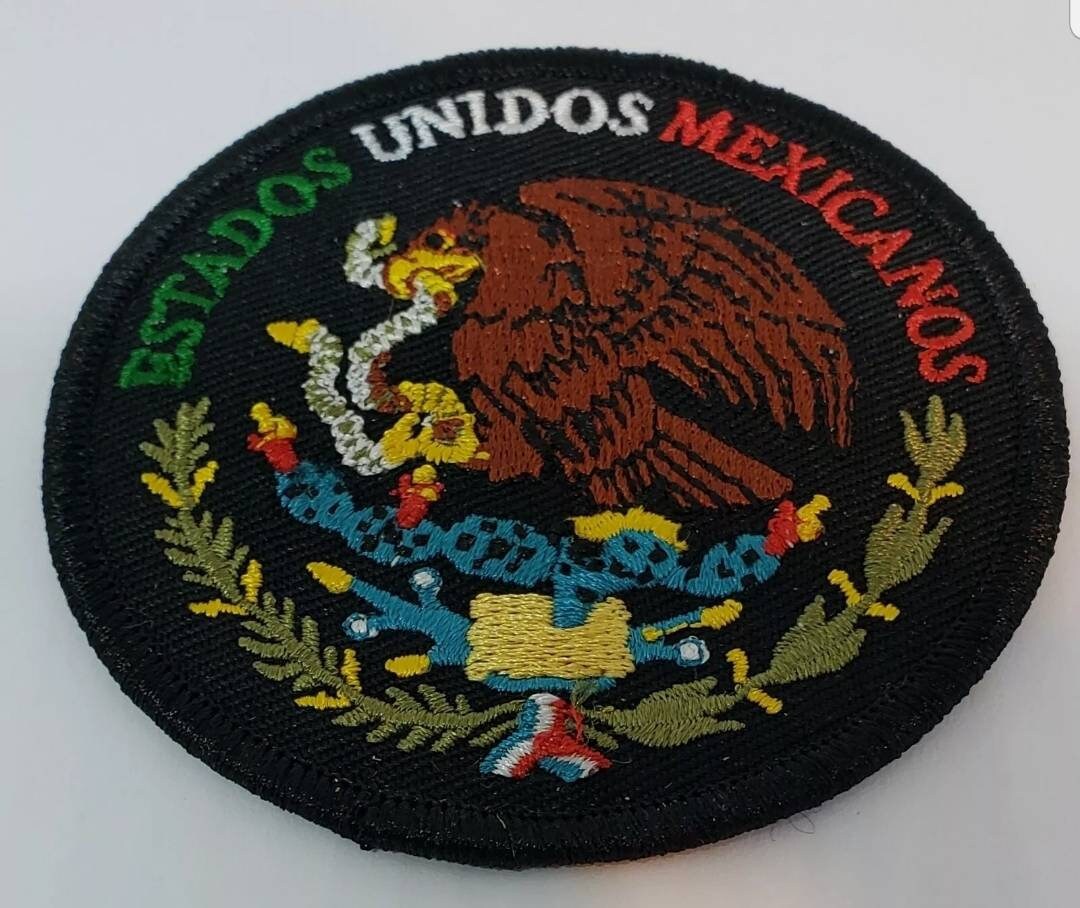 Pack of 10 United States of Mexico embroidered iron-on snake eagle patch Mexican Biker