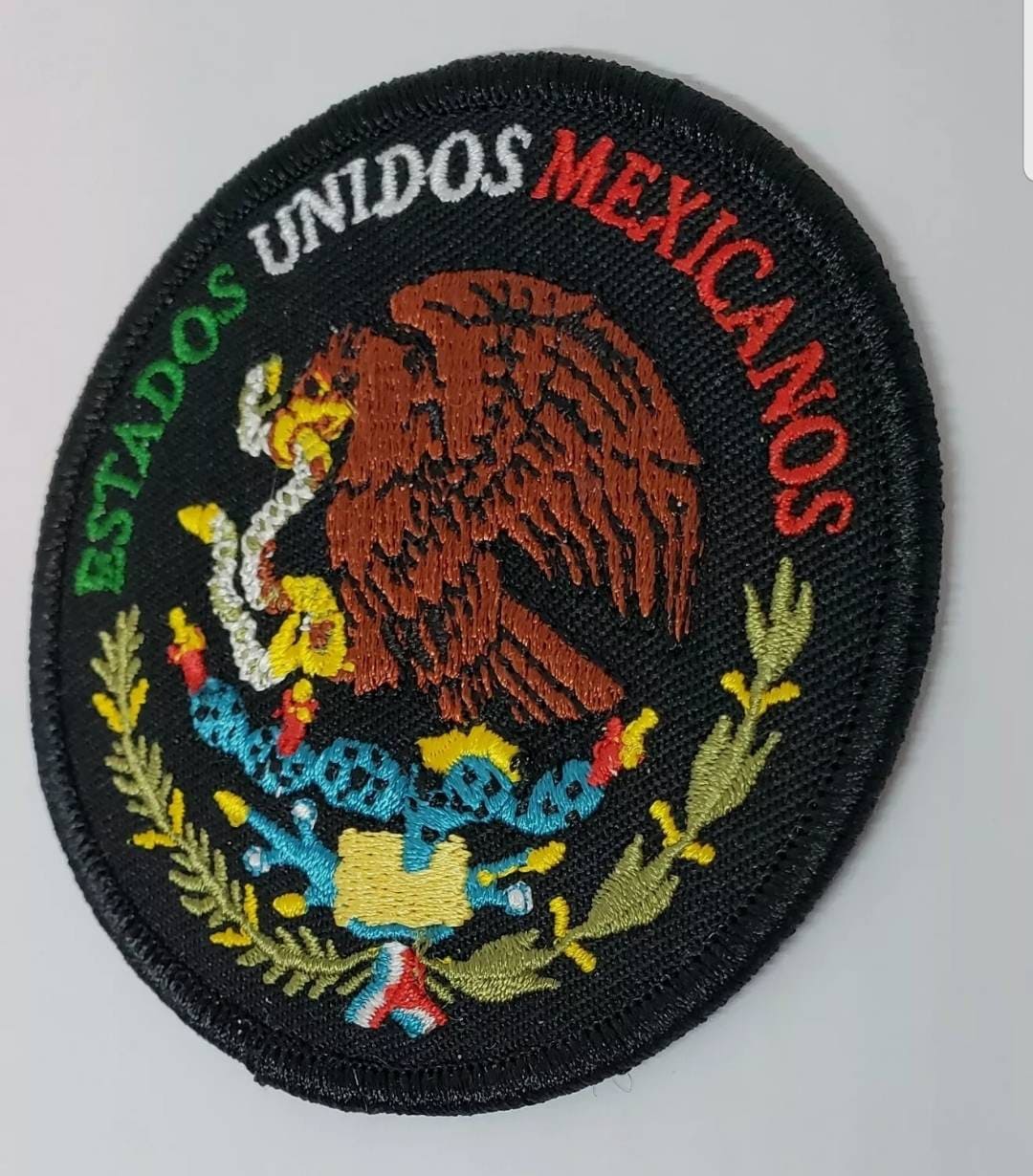 Pack of 10 United States of Mexico embroidered iron-on snake eagle patch Mexican Biker