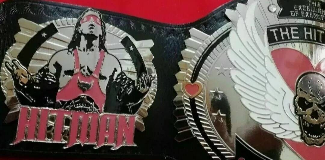 Bret Hart The Hitman Wrestling Championship Leather Belt