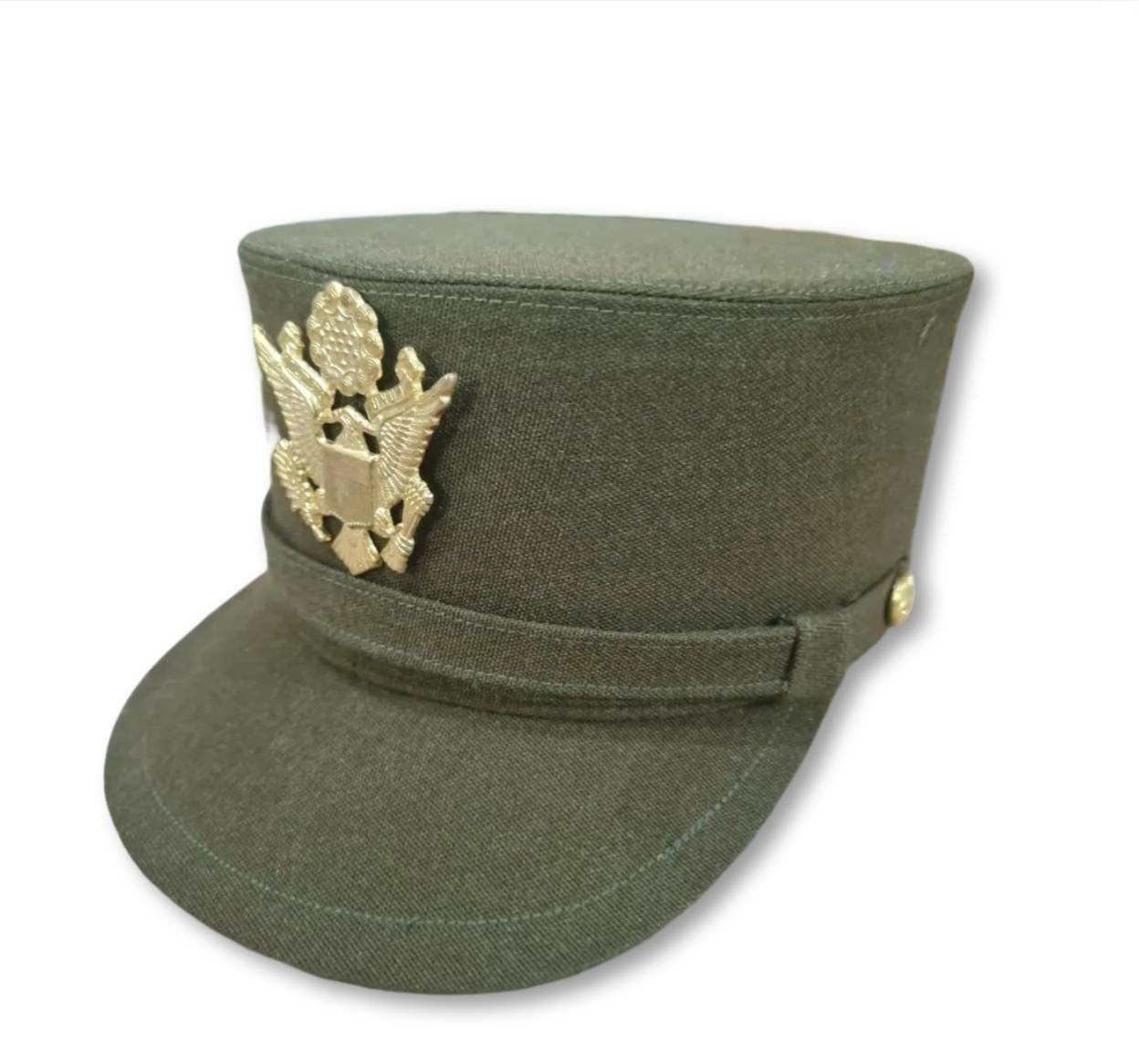 WW2 US Army woman Aircorps Military Airforce Officers Khaki Visor Hat Cap Reproduction