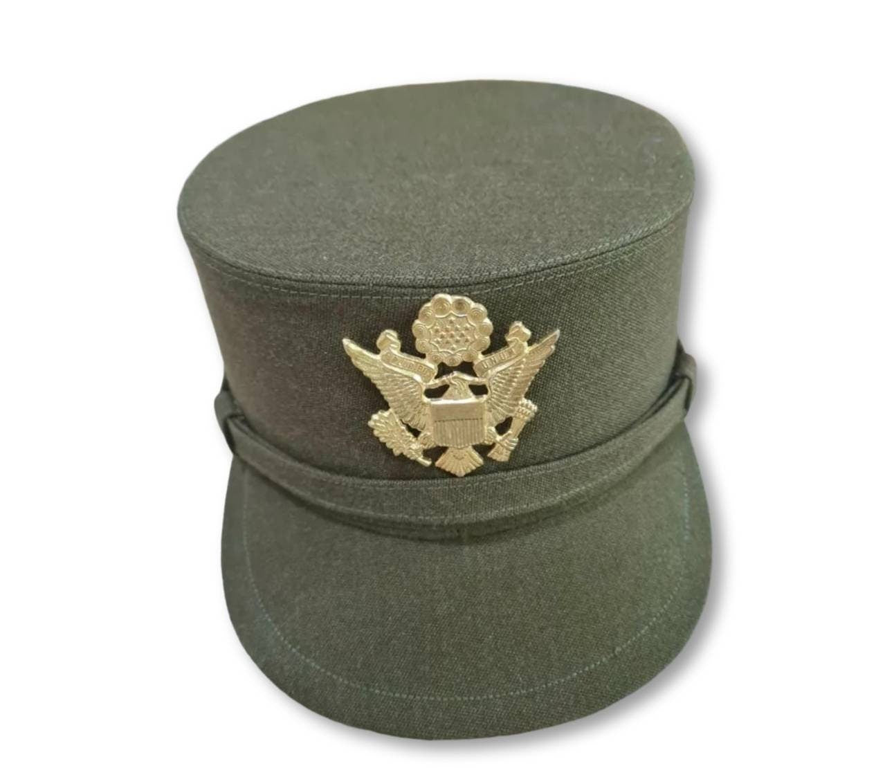 WW2 US Army woman Aircorps Military Airforce Officers Khaki Visor Hat Cap Reproduction