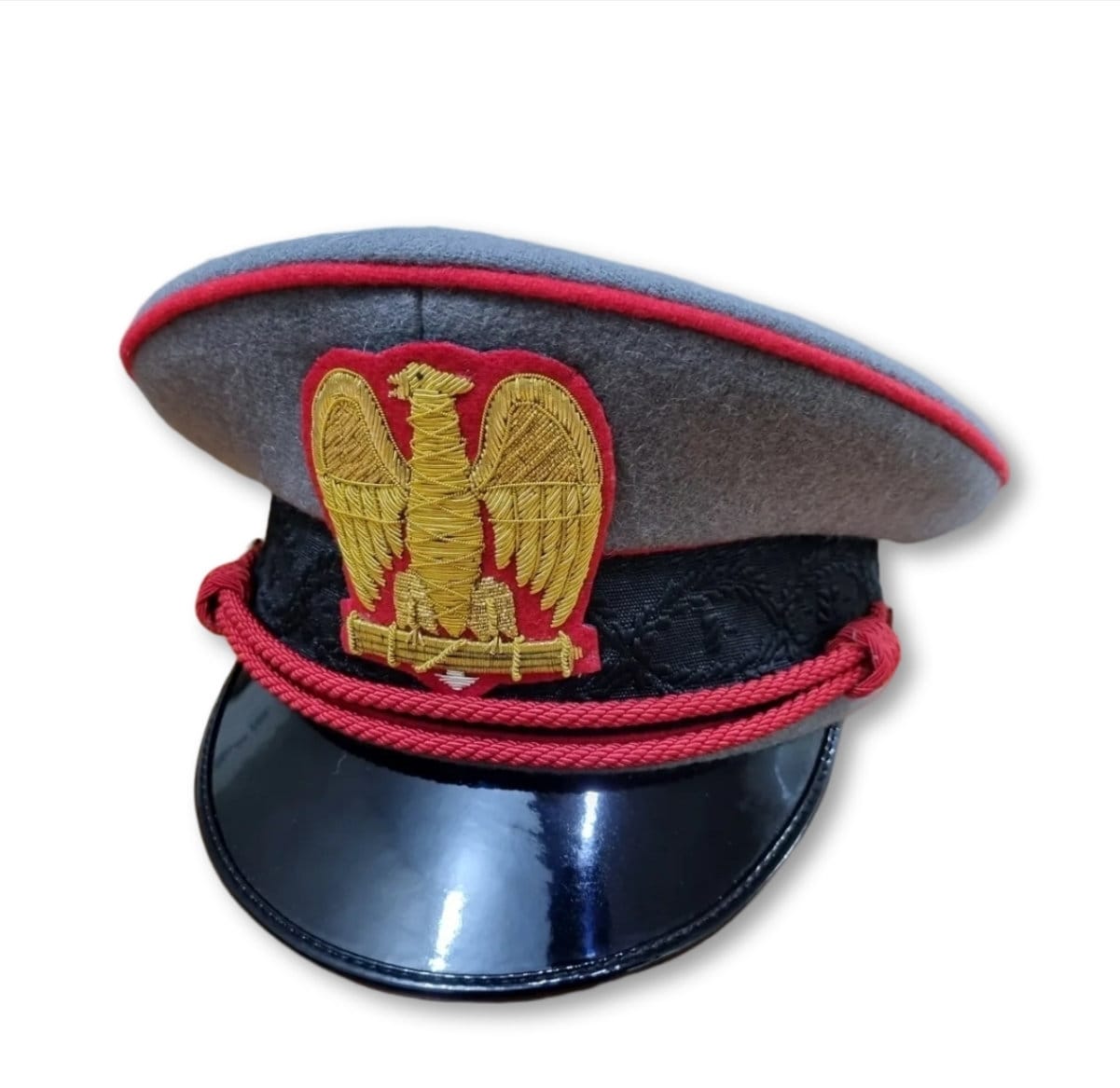 WW2 Italian Duce of Fascism Fascist Military General Officers Visor Hat Cap