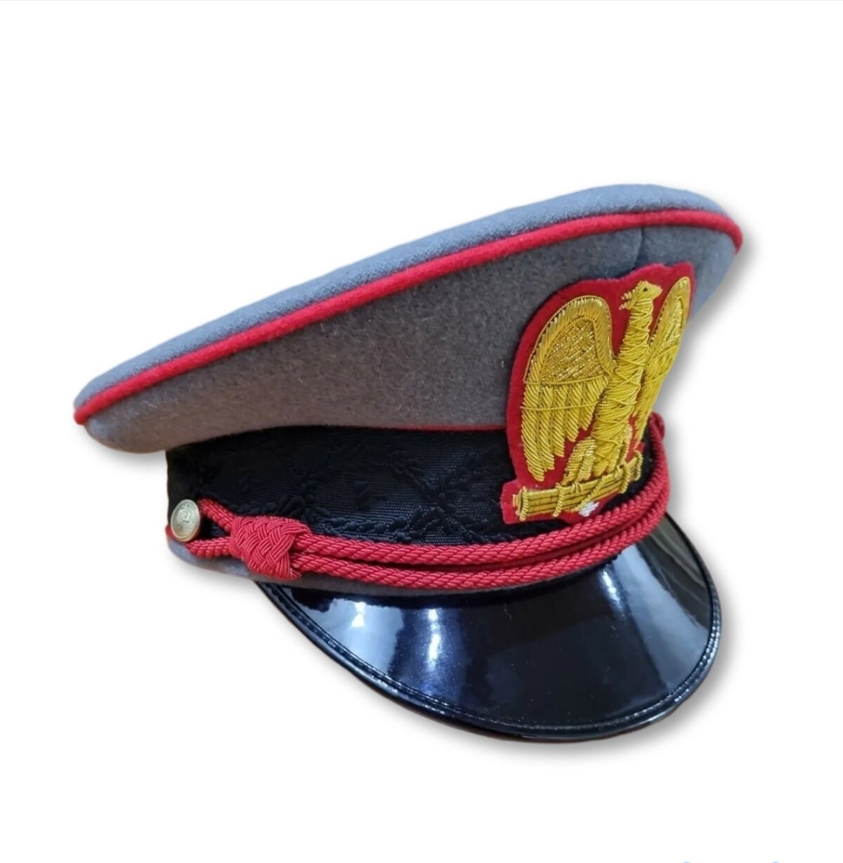 WW2 Italian Duce of Fascism Fascist Military General Officers Visor Hat Cap