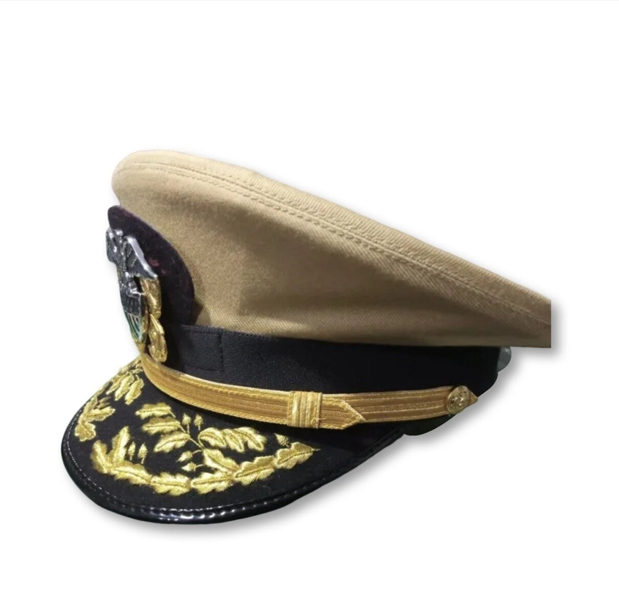 WWll US NAVY Commander Admiral Rank Khaki and White Hat CAP in all sizes