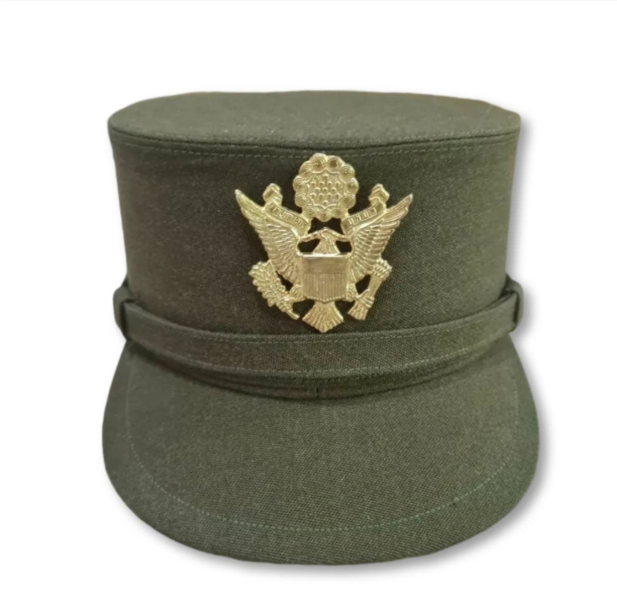 WW2 US Army woman Aircorps Military Airforce Officers Khaki Visor Hat Cap Reproduction