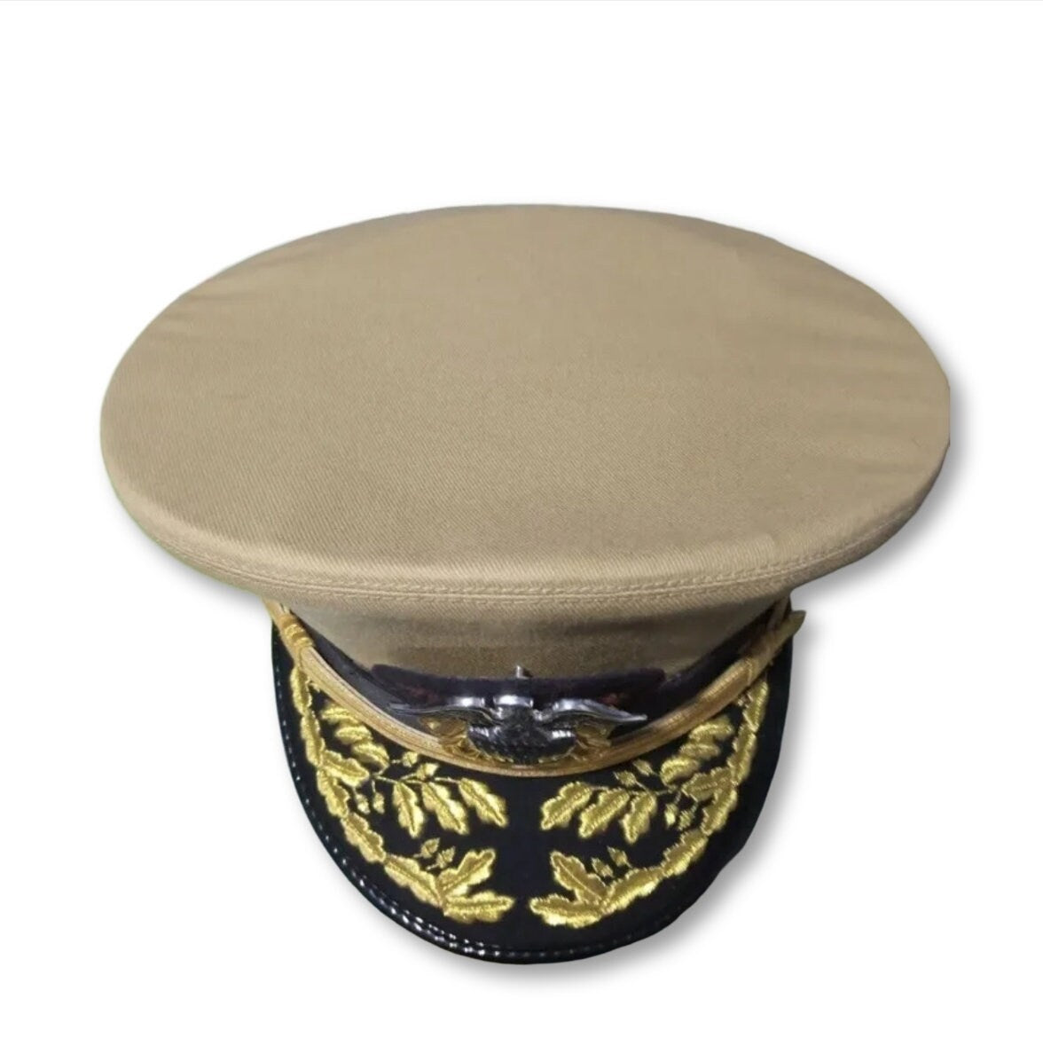 WWll US NAVY Commander Admiral Rank Khaki and White Hat CAP in all sizes