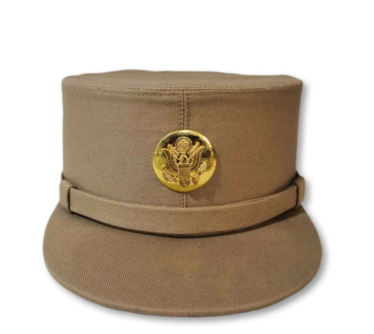 New Reproduction WWII Enlisted Khaki Cotton WAC Hobby Hat All Sizes