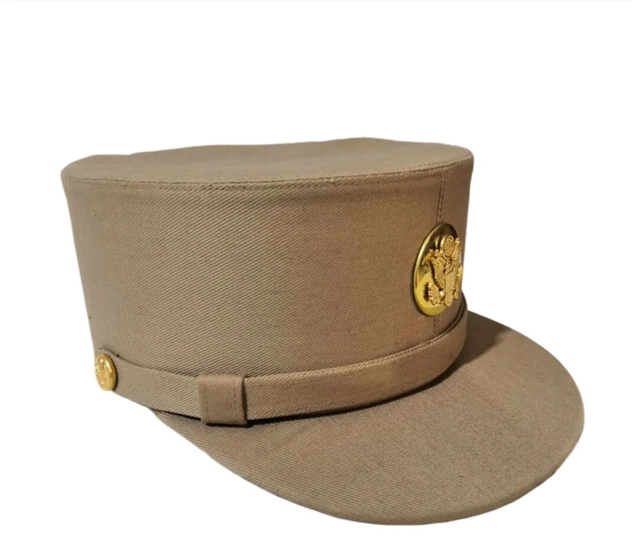 New Reproduction WWII Enlisted Khaki Cotton WAC Hobby Hat All Sizes