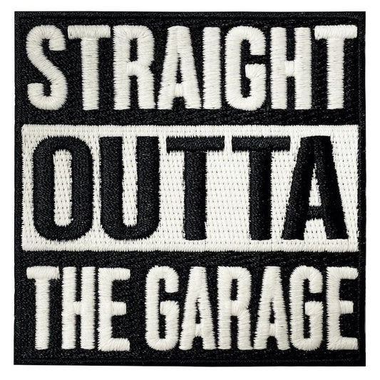 10 Pcs Straight Outta The Garage Embroidered Patch Set