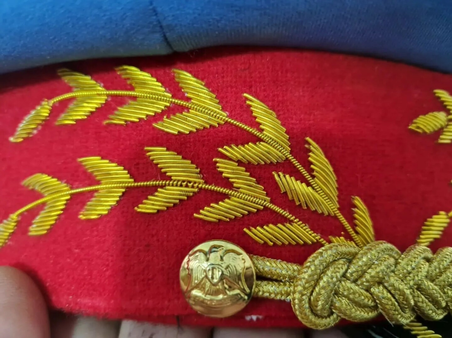 Colonel Gaddafi Military Army General Officer Parade Dress Visor Hat Cap