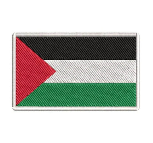 200 Pcs Wholesale Palestine Flag Embroidered Patches 3"x2" iron-on