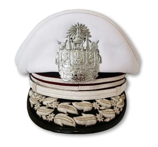 Royal Thai Police General's Visor Caps Available In White And Khaki